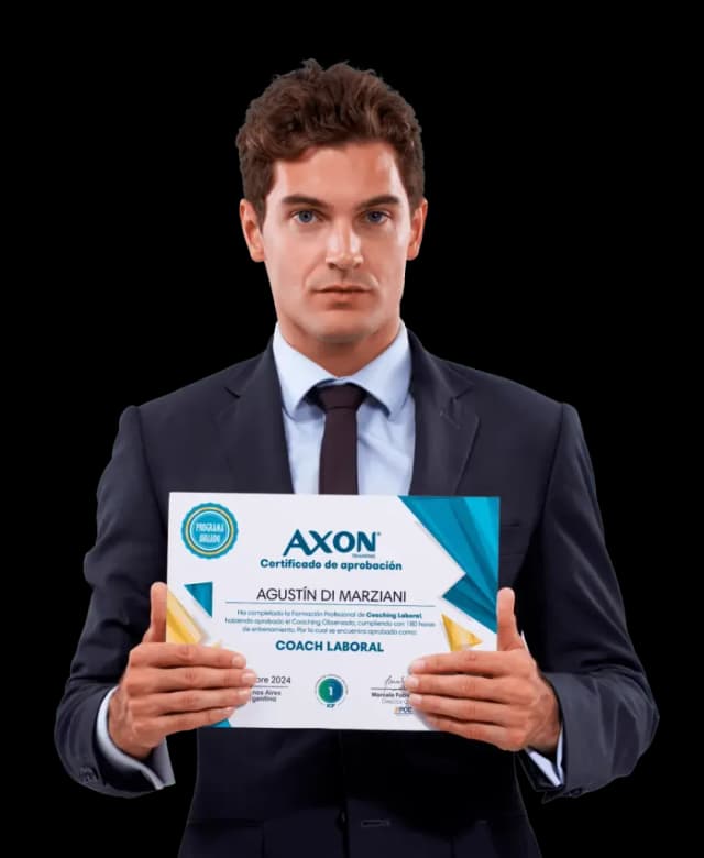 Alumno con certificado de Coach Laboral de Axon Training