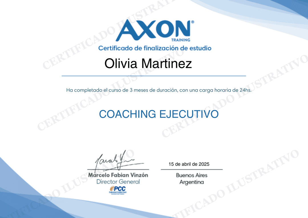 Certificado Coaching Ejecutivo - Axon Training